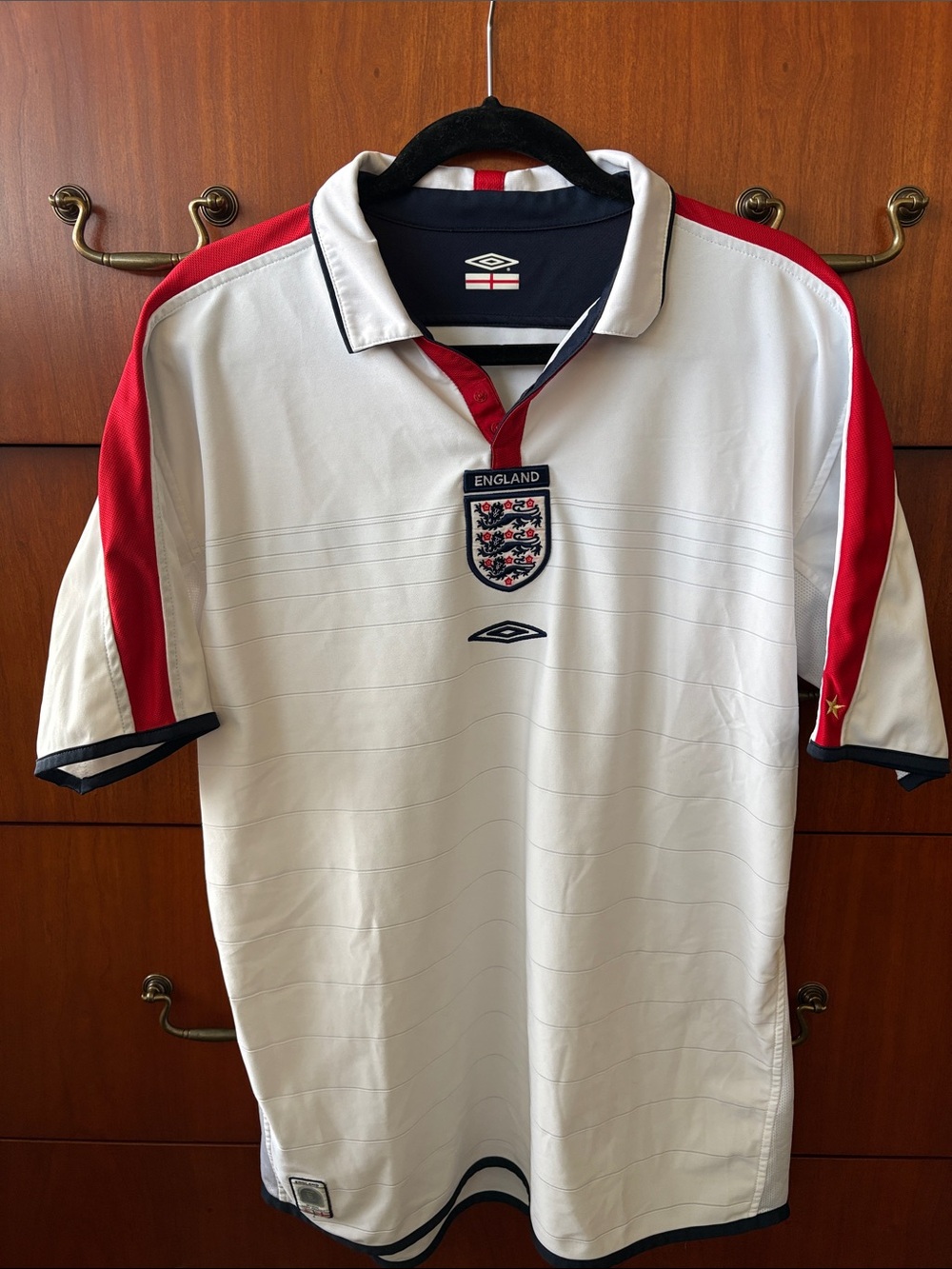 Umbro England White Football Jersey 2003/2005